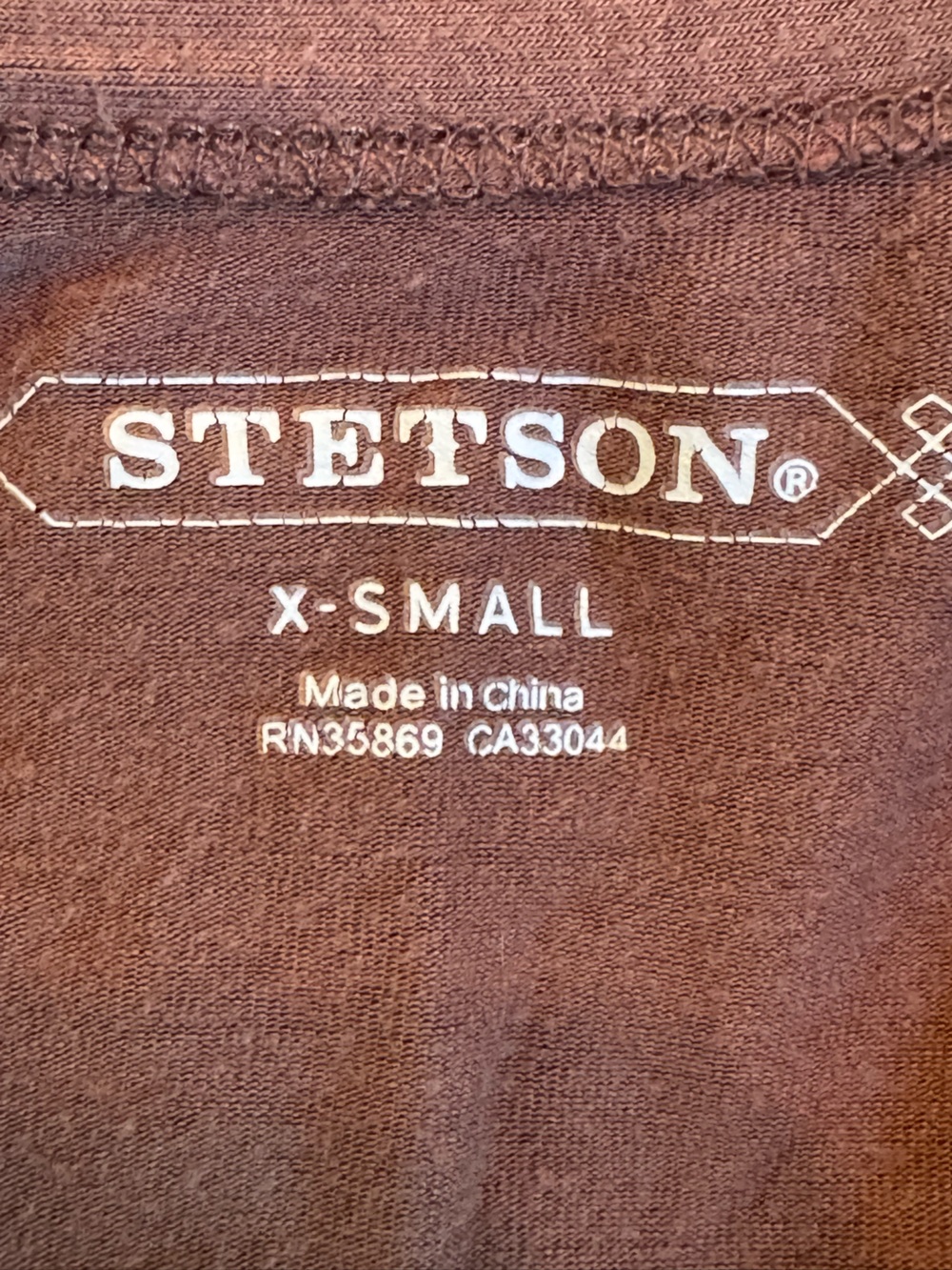Stetson Brown Open-Front Cardigan with Turquoise & Orange Embroidery - Picture 7 of 8